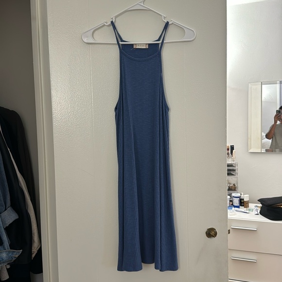 Altar’d State Blue Halter Neck Sundress - Picture 1 of 3